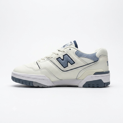 New Balance 550 Men's Beige Vintage Indigo Leather Sneakers - BB550PLA