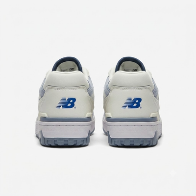 New Balance 550 Men's Beige Vintage Indigo Leather Sneakers - BB550PLA