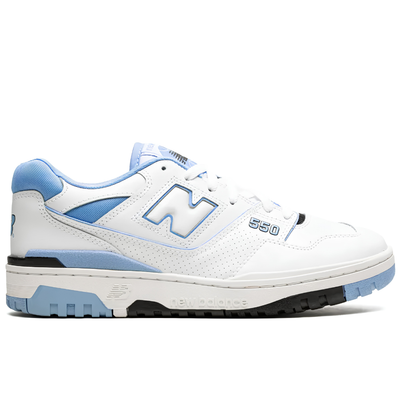 New Balance 550 White Carolina Blue Low-Top Sneakers