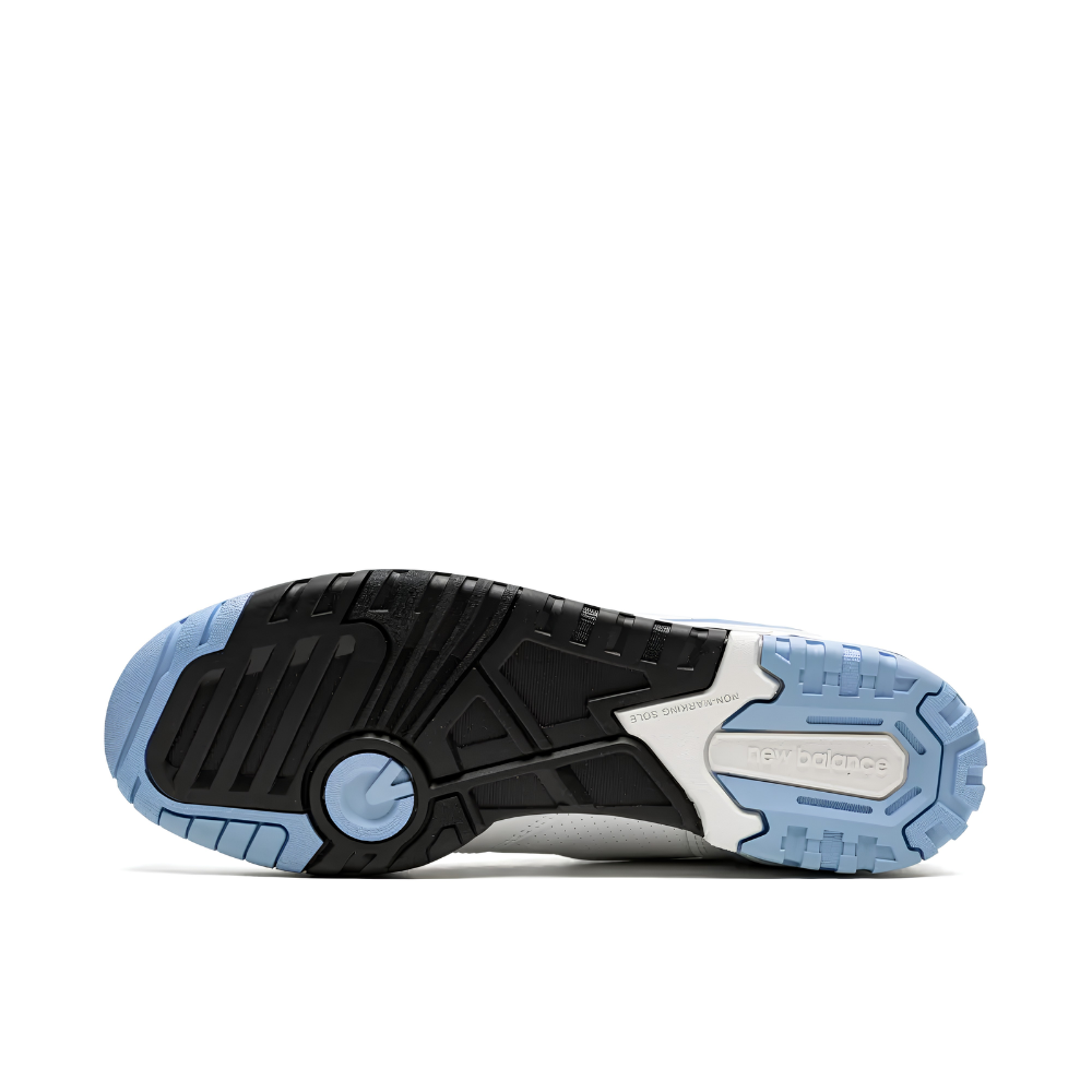 New Balance 550 White Carolina Blue Low-Top Sneakers