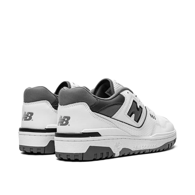 New Balance 550 White Grey Leather Low-Top Sneakers - BB550PB1