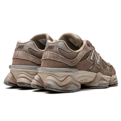 New Balance 9060 Mushroom Timberwolf Suede Mesh Sneakers