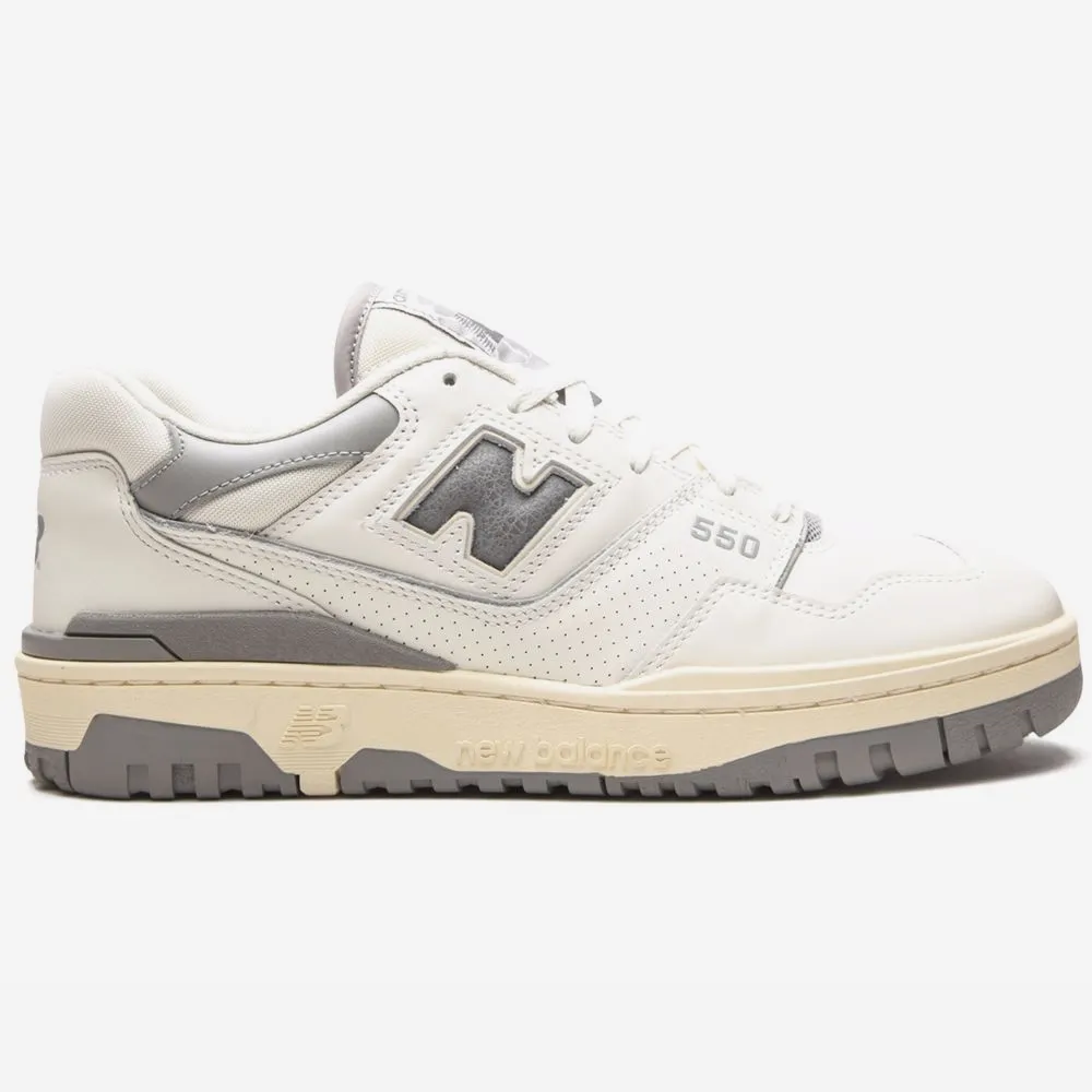 New Balance x Aimé Leon Dore 550 Men's Silver White Leather Sneakers