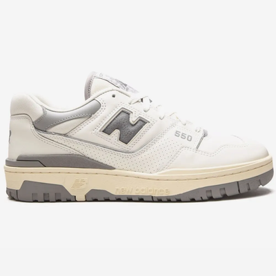 New Balance x Aimé Leon Dore 550 Men's Silver White Leather Sneakers