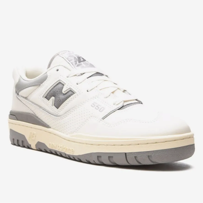 New Balance x Aimé Leon Dore 550 Men's Silver White Leather Sneakers