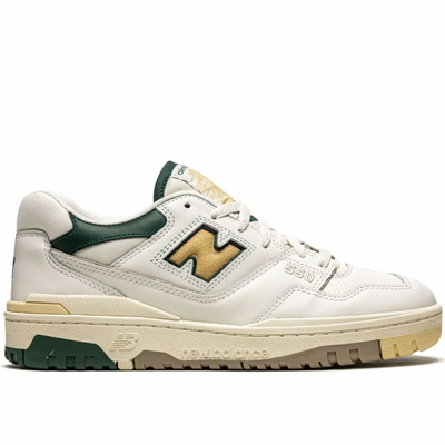 New Balance x Aimé Leon Dore 550 Natural Green Leather Sneakers