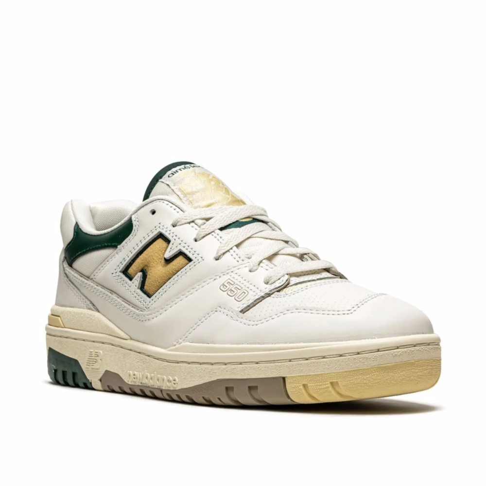 New Balance x Aimé Leon Dore 550 Natural Green Leather Sneakers