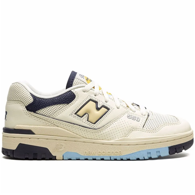 New Balance x Rich Paul 550 Men's Cream Navy Leather Sneakers - BB550RP1