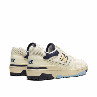 New Balance x Rich Paul 550 Men's Cream Navy Leather Sneakers - BB550RP1