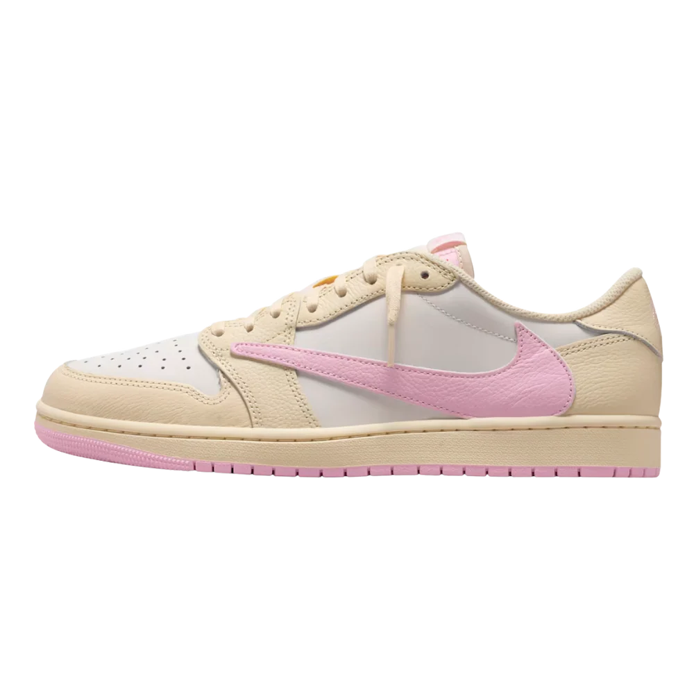 Nike Air Jordan 1 Low OG SP x Travis Scott Muslin Shy Pink Sneakers