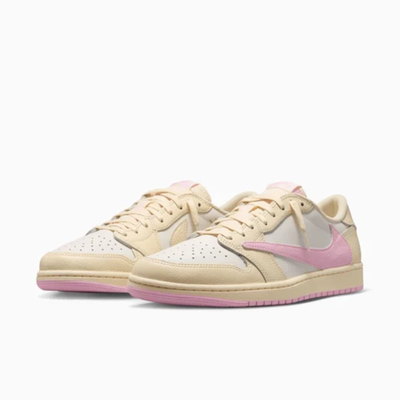 Nike Air Jordan 1 Low OG SP x Travis Scott Muslin Shy Pink Sneakers