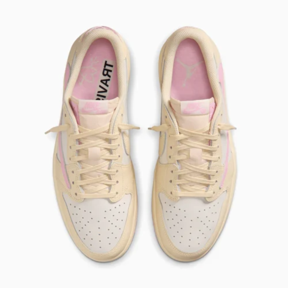 Nike Air Jordan 1 Low OG SP x Travis Scott Muslin Shy Pink Sneakers