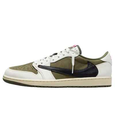 Nike Air Jordan 1 Low OG x Travis Scott Medium Olive Sneakers