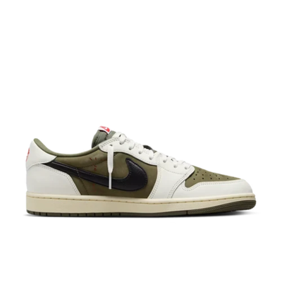 Nike Air Jordan 1 Low OG x Travis Scott Medium Olive Sneakers