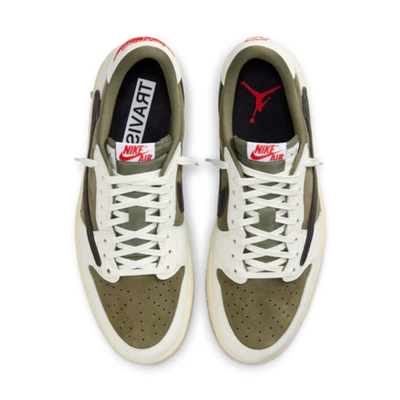Nike Air Jordan 1 Low OG x Travis Scott Medium Olive Sneakers