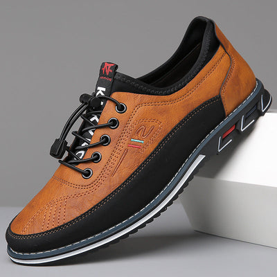 Men’s Multi Panel Lace-Up Sneakers - Low Top Casual Trainers