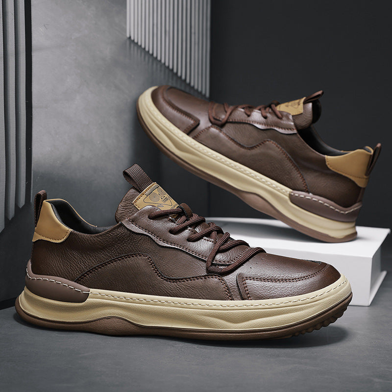 Men’s Textured Sneakers | Structured Design with Panel Detailing