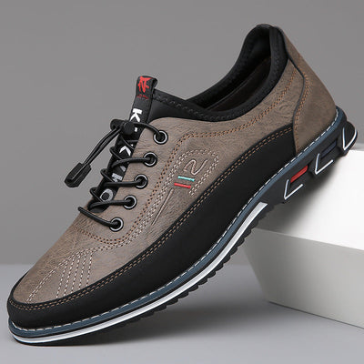Men’s Multi Panel Lace-Up Sneakers - Low Top Casual Trainers