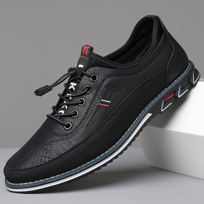 Men’s Multi Panel Lace-Up Sneakers - Low Top Casual Trainers