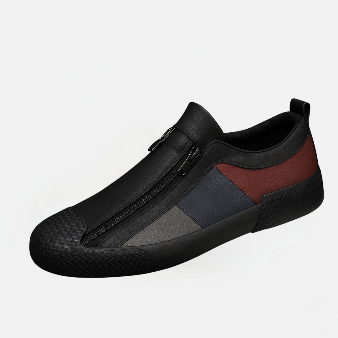 Zipper Sneakers for Men | Color Panel Upper