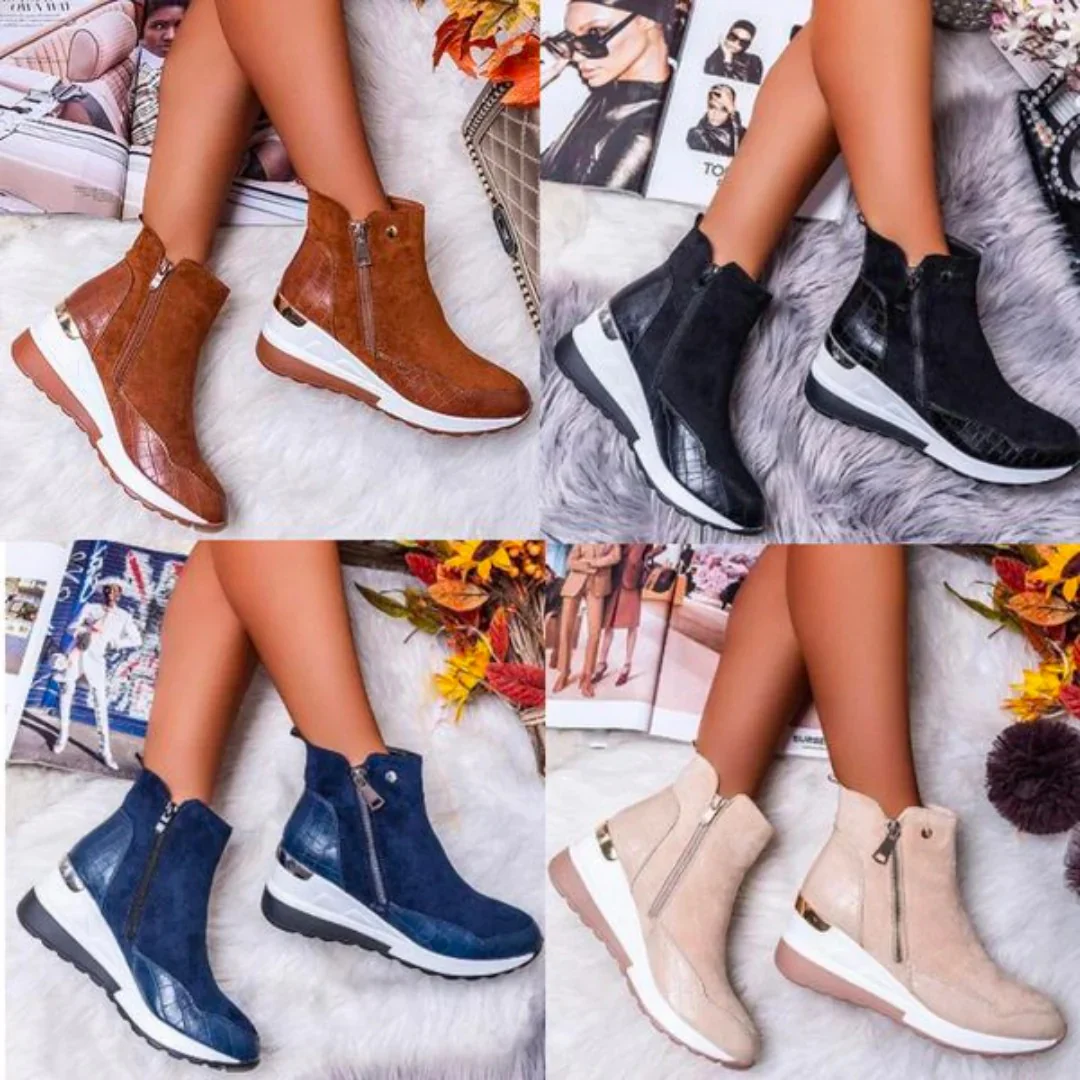 Mid-Cut Ankle Boots for Women