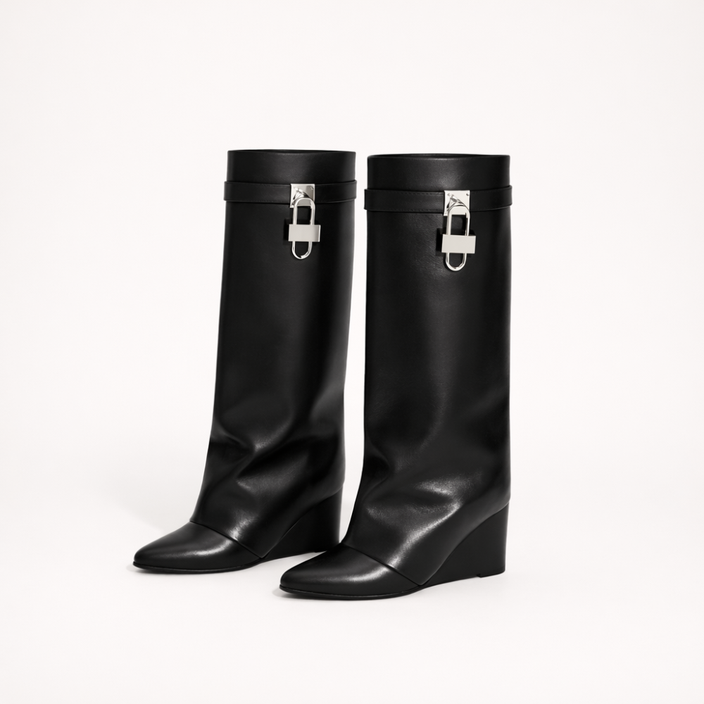 Over-the-Knee Pointed-Toe Boots for Women | Retro Art