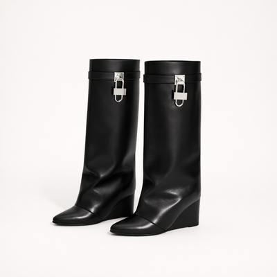 Women's Over the Knee Pointed Toe Boots – Buckle Tall Fashion Boots