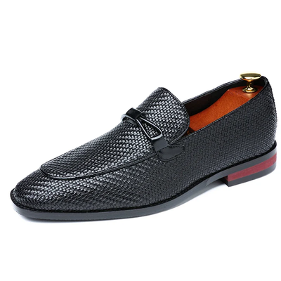 Men’s Lace-Up Oxford Shoes - Rounded Toe and Rubber Outsole