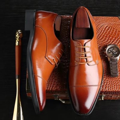 Men’s Oxford Lace-Up Dress Shoes - Formal Business Office Shoes