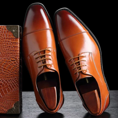 Men’s Oxford Lace-Up Dress Shoes - Formal Business Office Shoes
