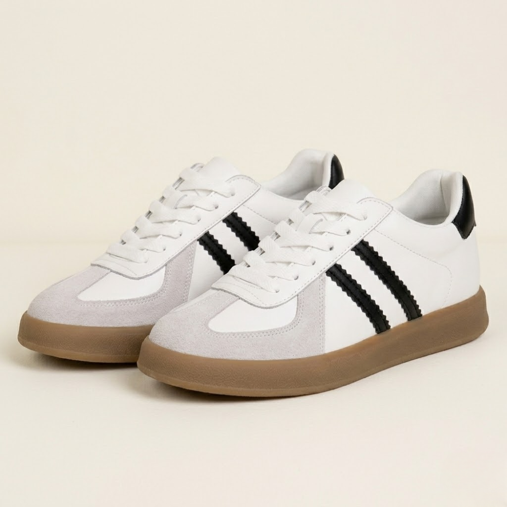 Retro Samba Panel Upper Sneakers for Men | Lace Up