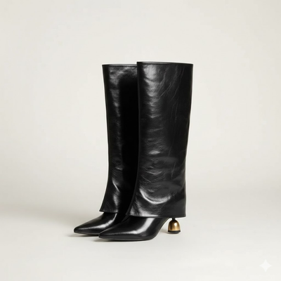 Women's Over the Knee Pointed Toe Boots – Tall Solid Color Boots