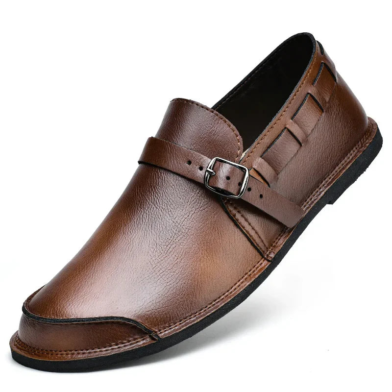 Monk Strap Loafers for Men | Buckle Closure Detail