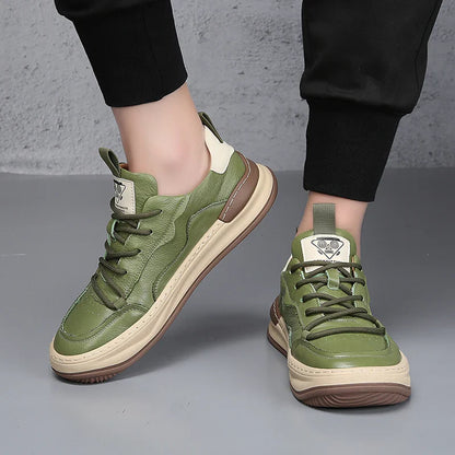 Men’s Textured Sneakers | Structured Design with Panel Detailing