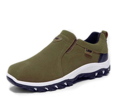 Men’s Slip-On Outdoor Shoes – Casual Walking Trainers with Tread Sole
