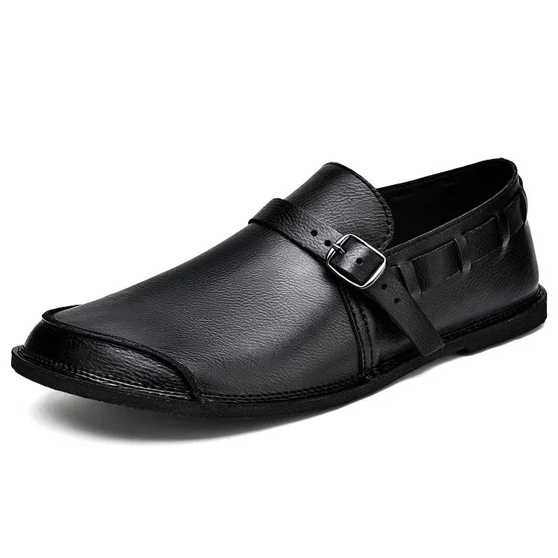 Monk Strap Loafers for Men | Buckle Closure Detail