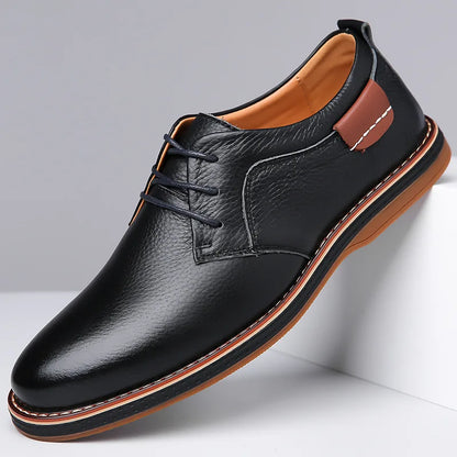 Men’s Classic Derby Shoes | Textured Upper with Contemporary Detailing