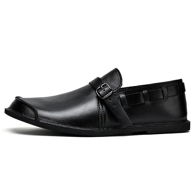 Monk Strap Loafers for Men | Buckle Closure Detail