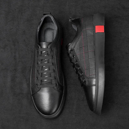Lace-Up Sneakers for Men | Patterned Side Panel