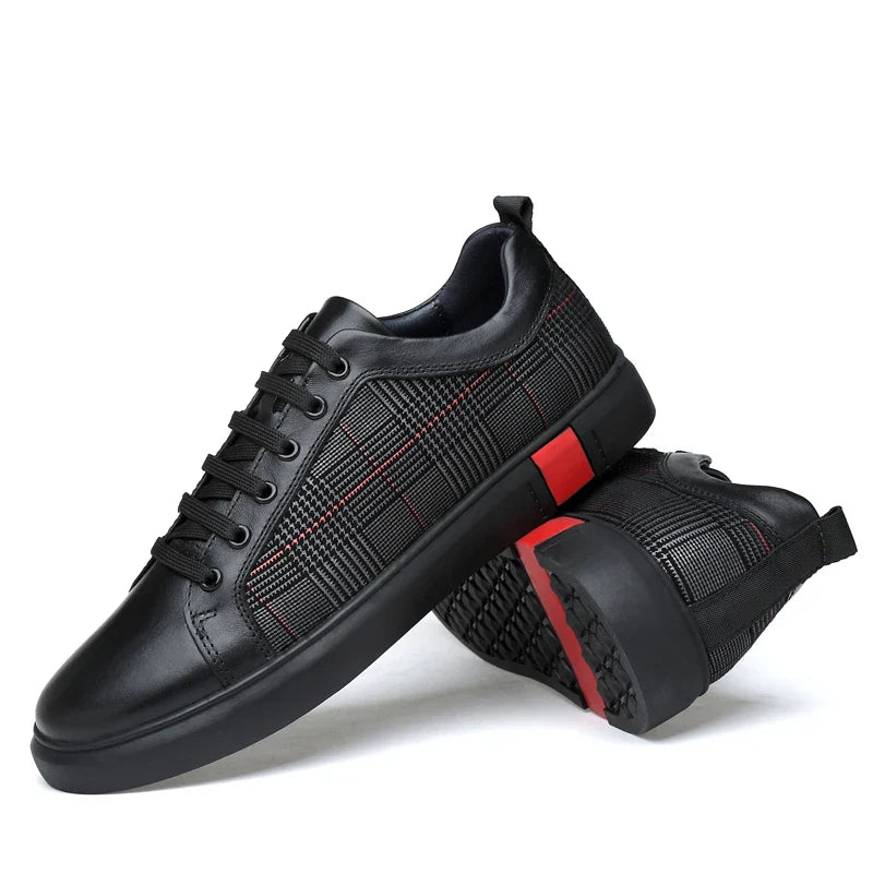 Lace-Up Sneakers for Men | Patterned Side Panel