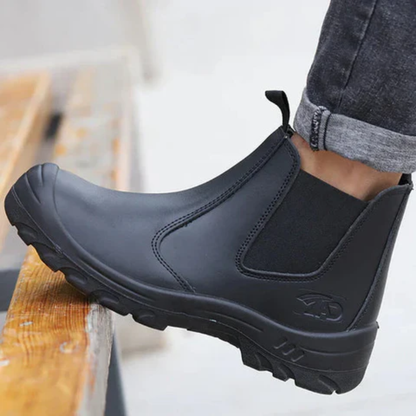 Ankle Work Boots for Men | Elastic Side Panels