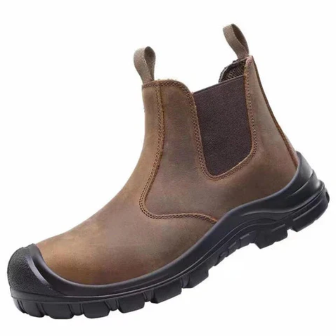 Ankle Work Boots for Men | Elastic Side Panels