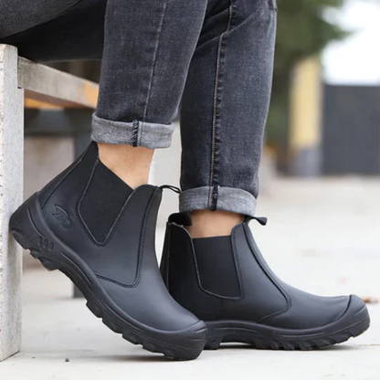 Ankle Work Boots for Men | Elastic Side Panels