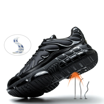 Men’s Steel Toe Safety Work Boots - Slip Resistant Shock Absorbing