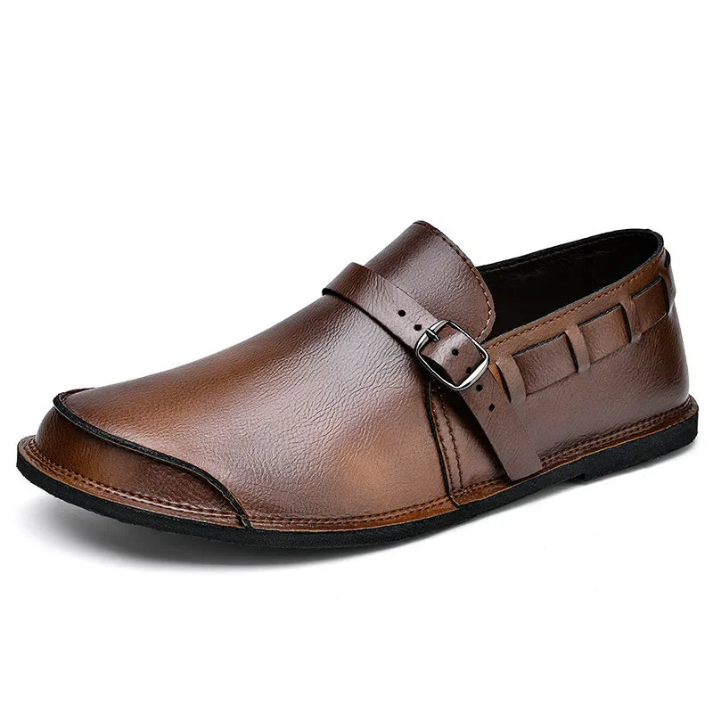 Monk Strap Loafers for Men | Buckle Closure Detail