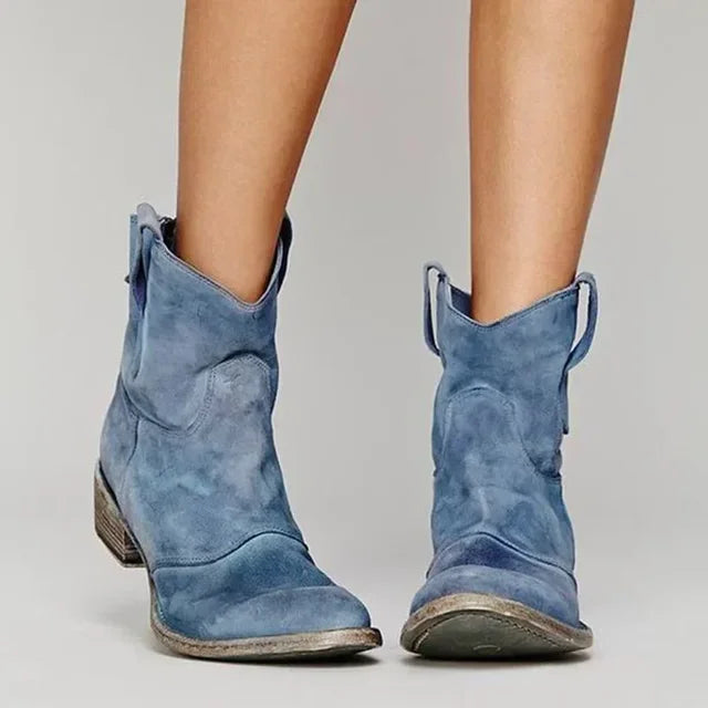 Vintage Cowboy Ankle Boots for Women | Western-Inspired Design