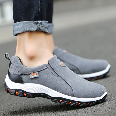 Men’s Slip-On Outdoor Shoes – Casual Walking Trainers with Tread Sole