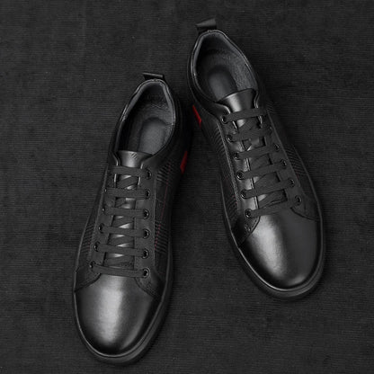 Lace-Up Sneakers for Men | Patterned Side Panel