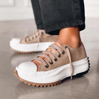 Women's Casual Chunky Platform Sneakers | Canvas Design
