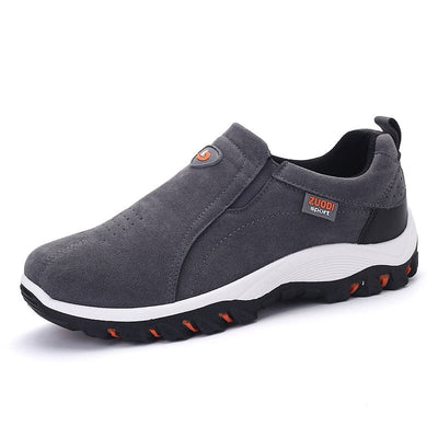 Men’s Slip-On Outdoor Shoes – Casual Walking Trainers with Tread Sole